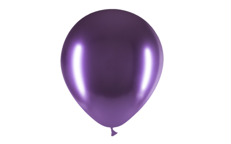 Bag 50 BRILLIANT balloons 12'' (95cm-30cm) Purple b06
