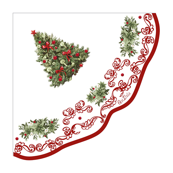 CF.16 TOVAGLIOLI CHRISTMAS POTTERY CM 33X33